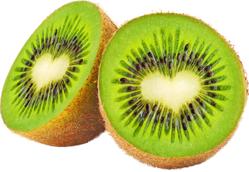 Heart-Shaped Kiwi Fruits